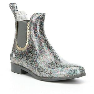 New Jack Rogers Sallie Sparkle Rain boots Sz 9